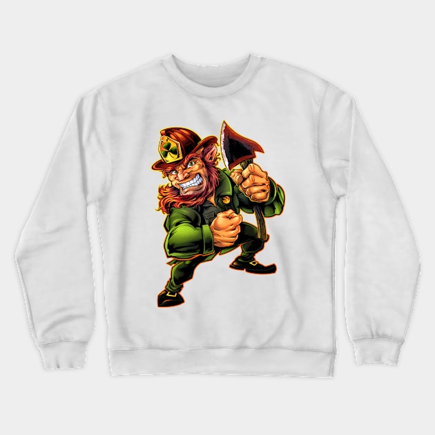 Leprechan Mascot Crewneck Sweatshirt by FlylandDesigns